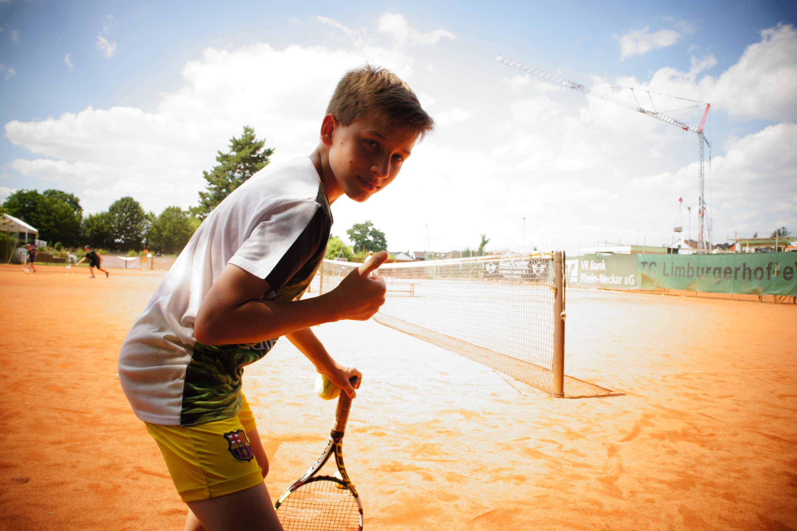 Kinder beim Tenniscamp des TC Limburgerhof
