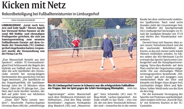 Kicken mit Netz – Marktplatz Fussballtennis Artikel