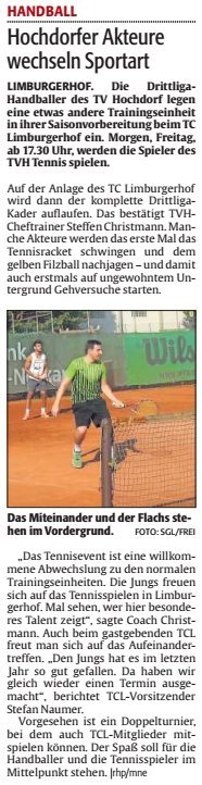 Hochdorfer Akteure wechseln Sportart