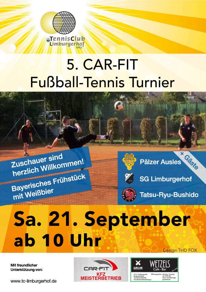 Zum zehnten Male Fußballtennis Turnier