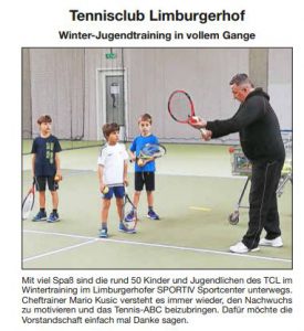 Winter-Jugendtraining in vollem Gange