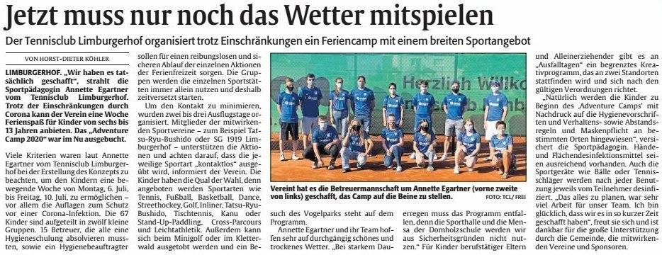 Jetzt muss nur noch das Wetter mitspielen