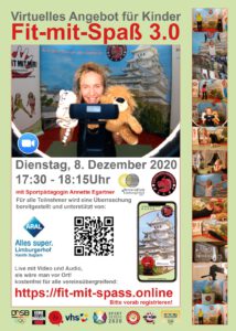 Virtuelles Angebot fuer Kinder - Fit-mit-spaß 3.0 Virtuelles Angebot fuer Kinder - Fit-mit-spaß 3.0