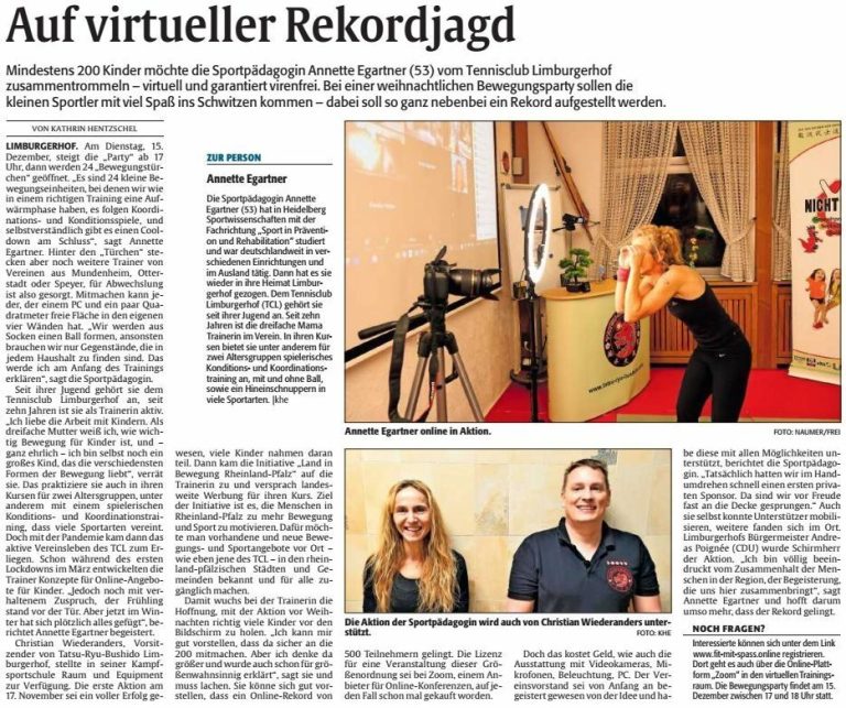 Auf virtueller Rekordjagd