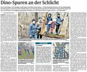 Dino-Spuren an der Schlicht