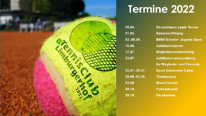 Tennis Club Limburgerhof Termine 2022