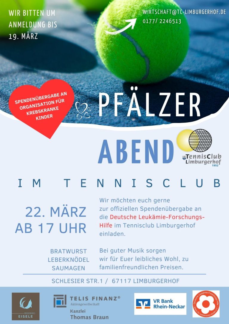 Der Neue Wirtschaftsausschuss lädt zum PFÄLZER ABEND ein