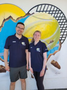 Leonie Gries und Sportwart Alexander Koch