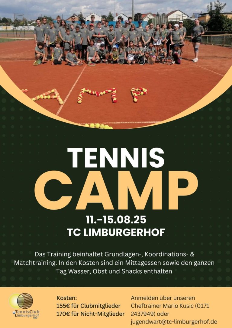 Tenniscamp in letzter Ferienwoche